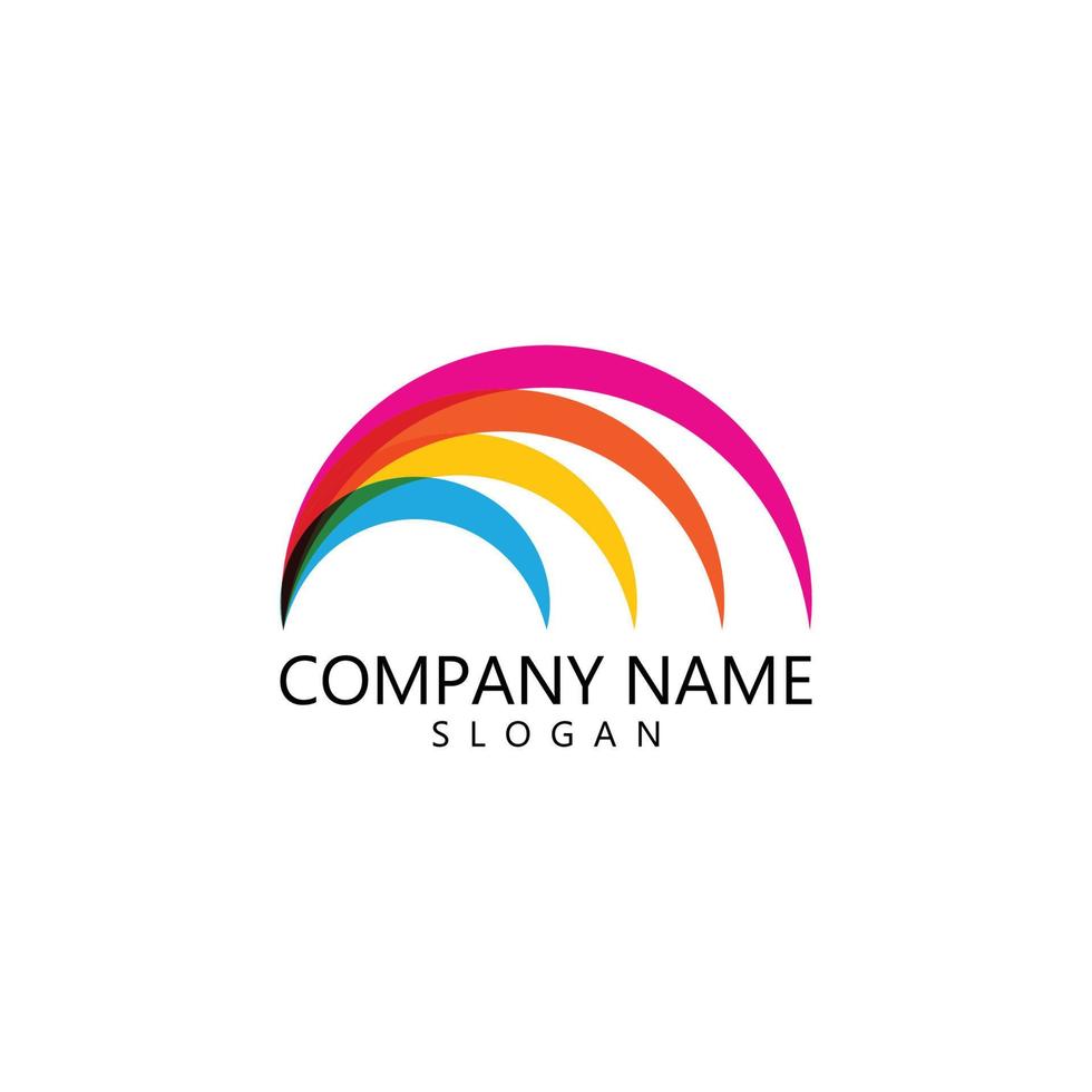Rainbow logo vector