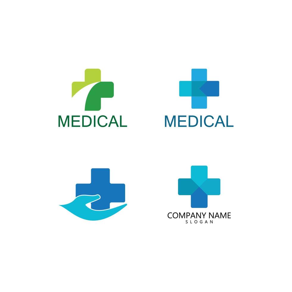 logo medico de salud vector