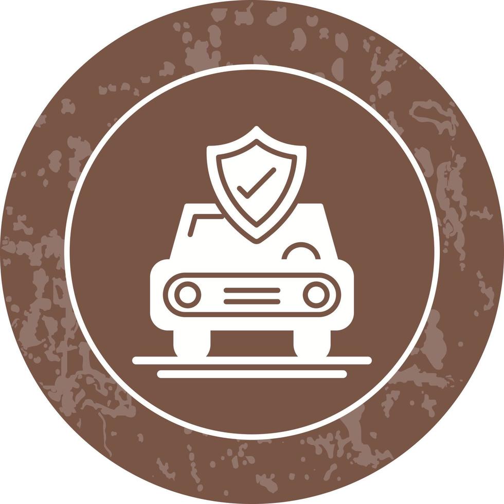 icono de vector de seguro de coche