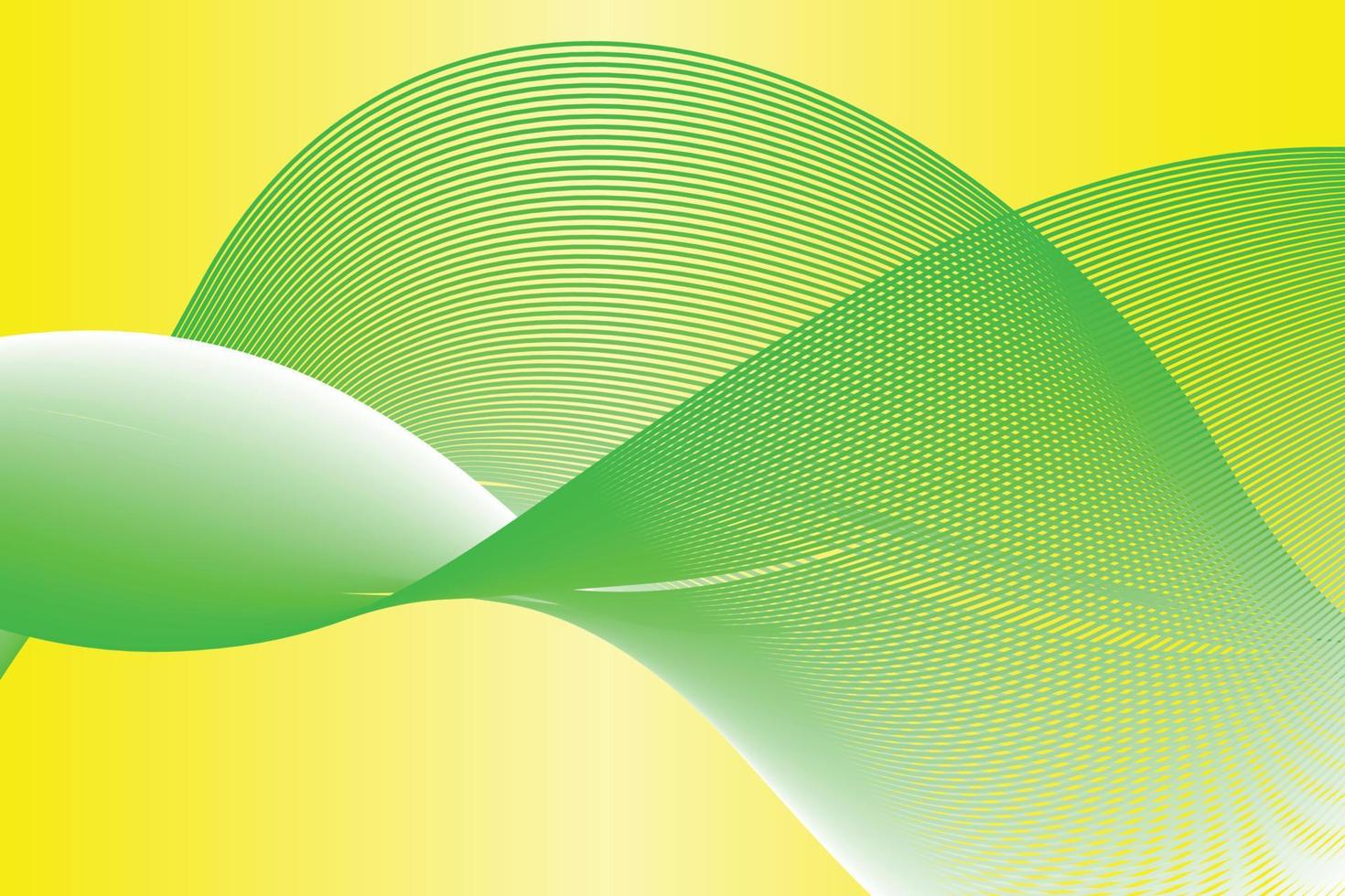 fondo abstracto de onda degradado amarillo y verde. afiche moderno con forma de flujo 3d degradado. diseño de fondo de innovación para la página de inicio. vector