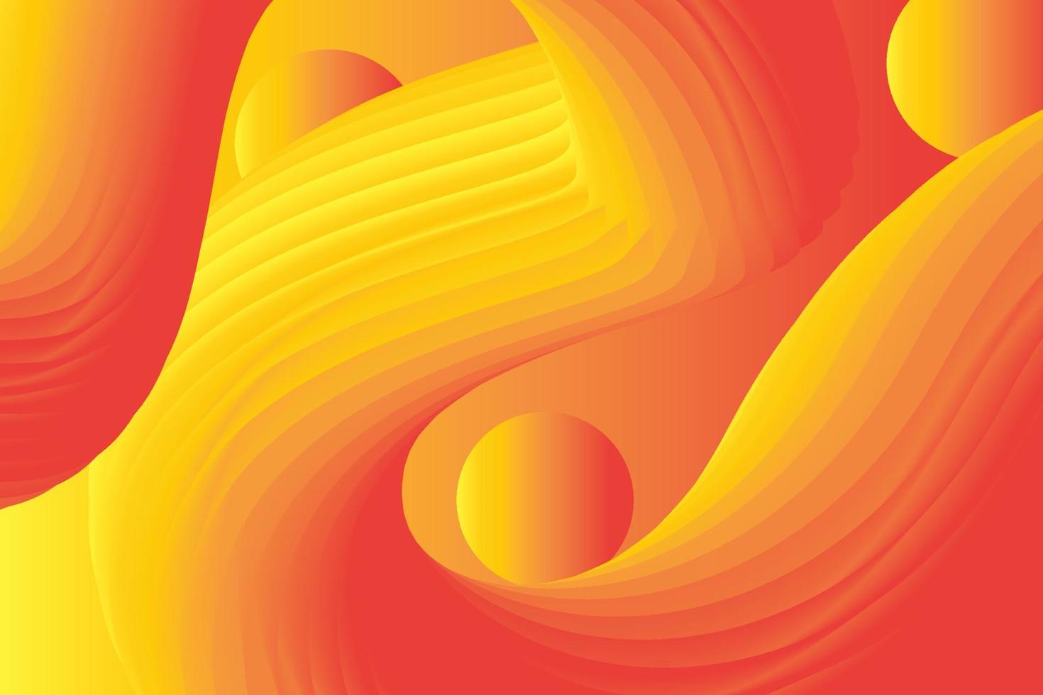 fondo abstracto fluido amarillo. afiche moderno con forma de flujo 3d degradado. diseño de fondo de innovación para la página de inicio. vector