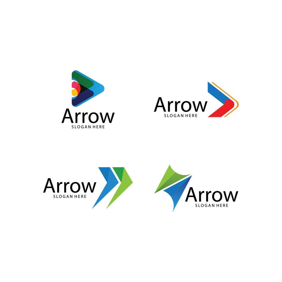 Arrow ilustration logo vector