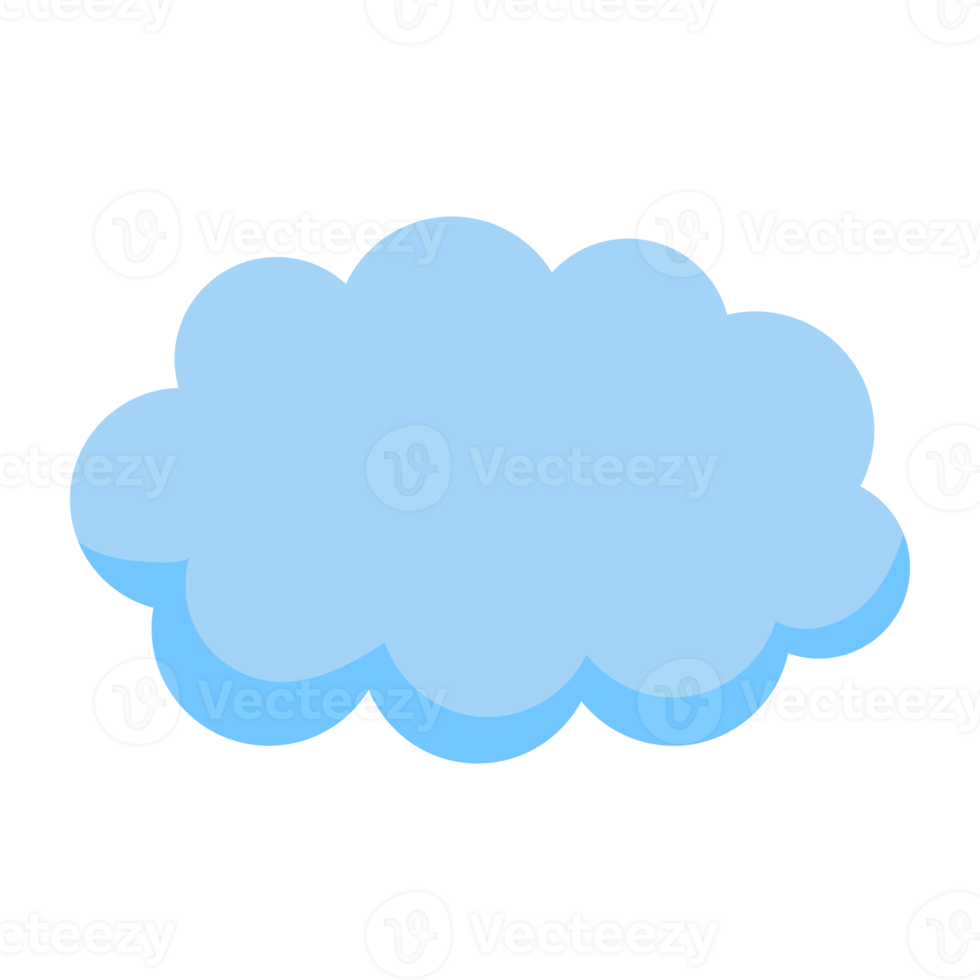 Blue Cloud icon. 18888332 PNG