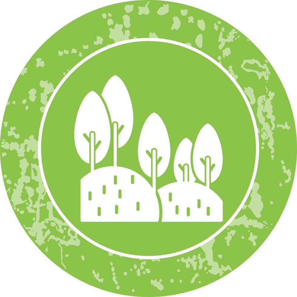 icono de vector de bosque