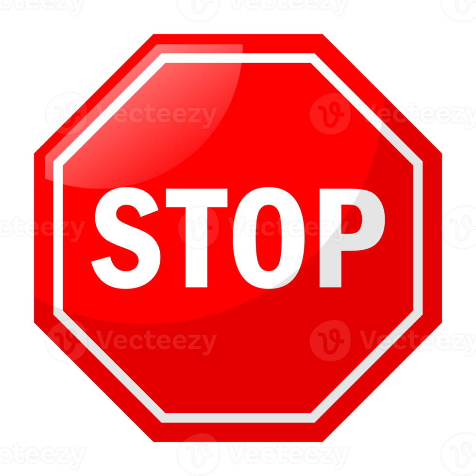 rotes stoppschild, kein zeichensymbol. png