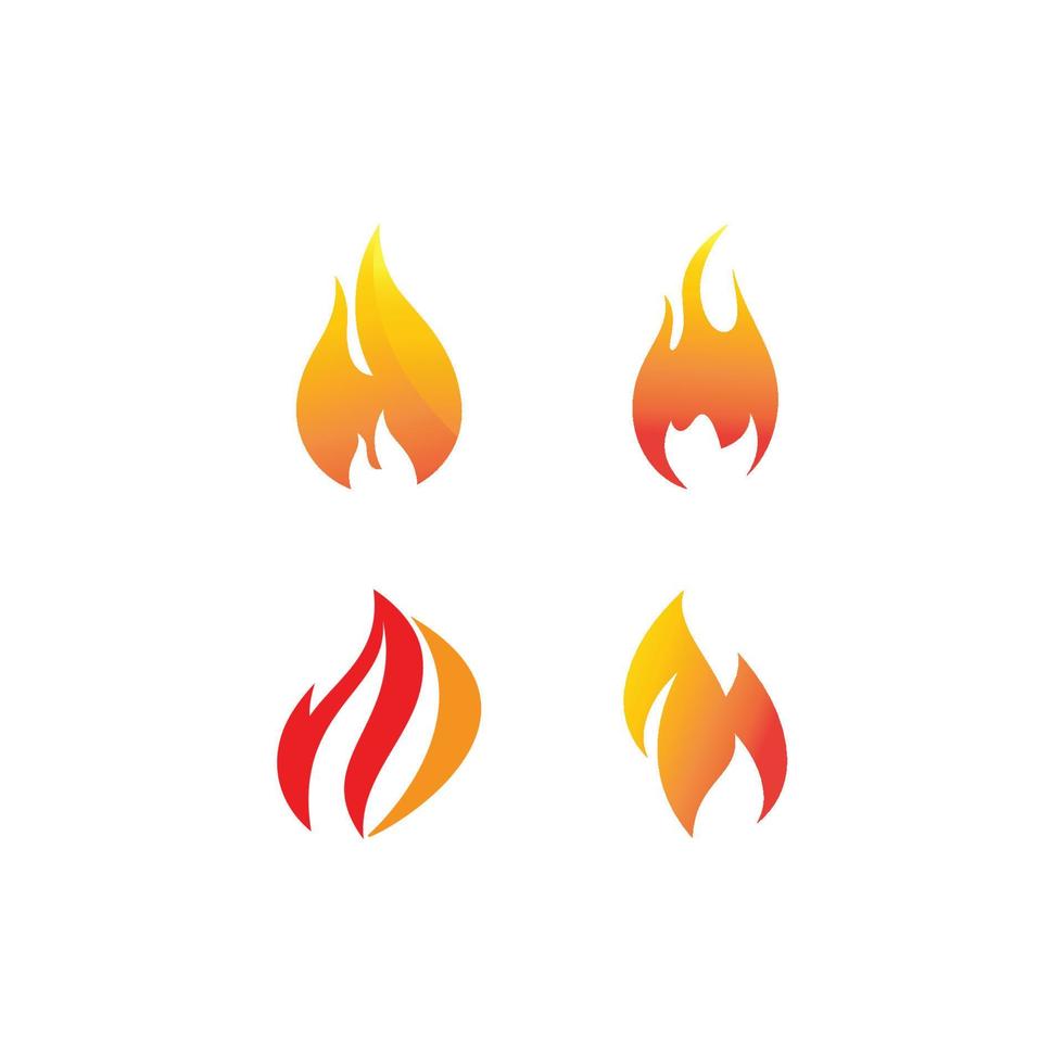 logo de llama de fuego vector