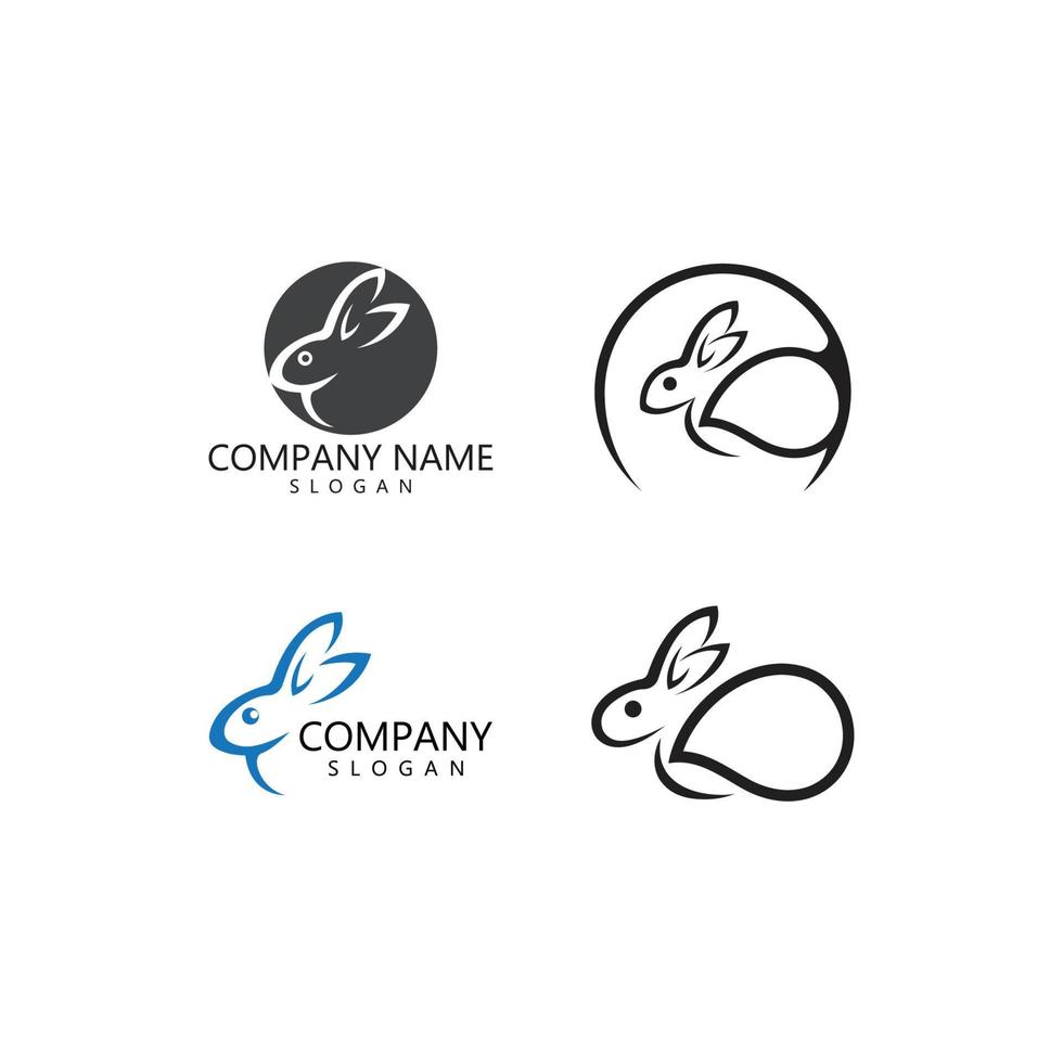 rabbit logo vector