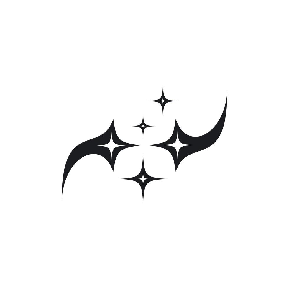 sparkling icon template vector