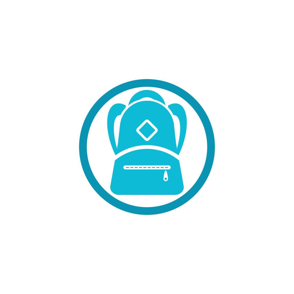school bag logo vector