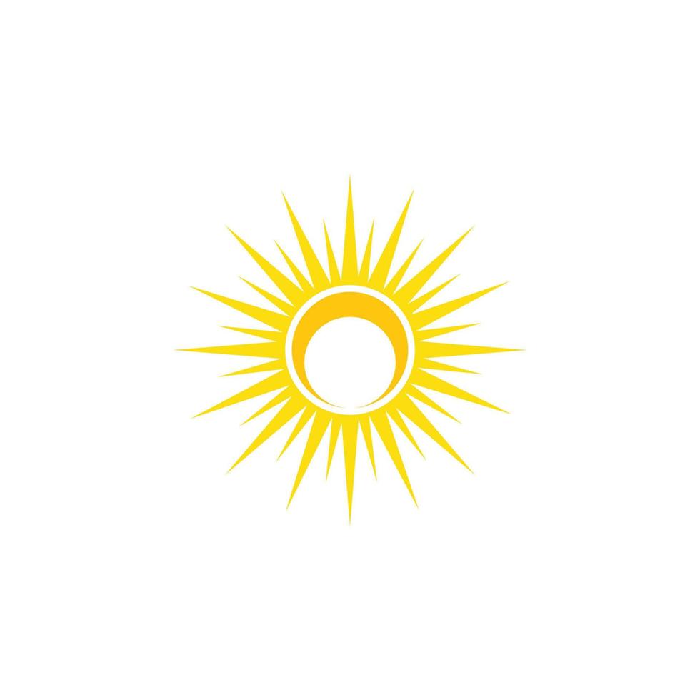 logotipo de ilustración de sol vector