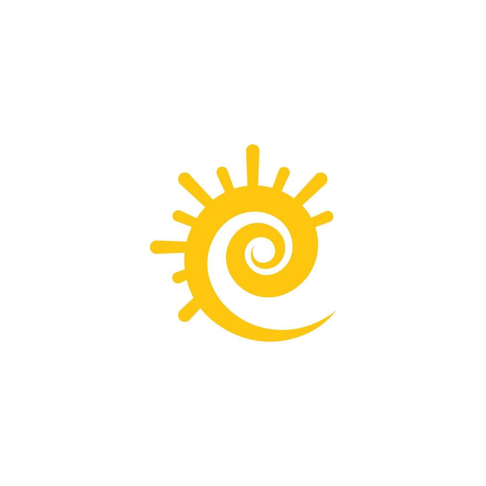 sun ilustration logo vector