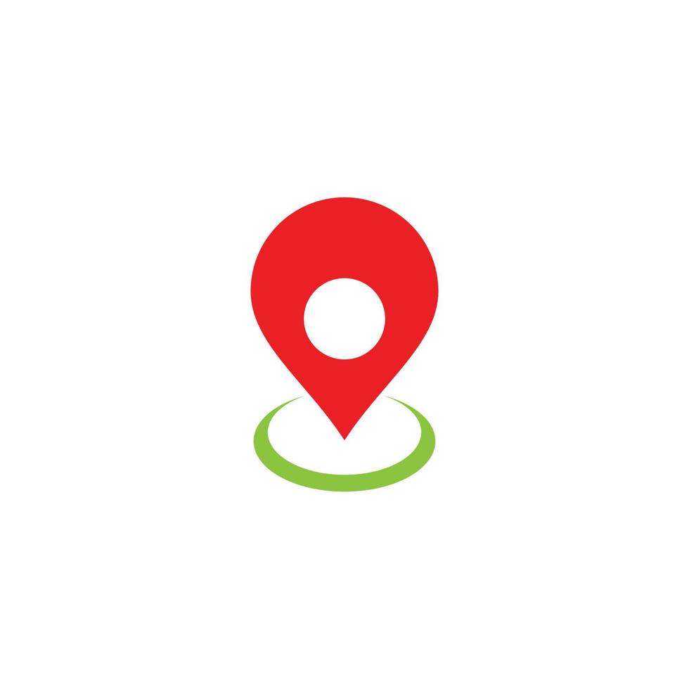 logotipo del punto de ubicación vector