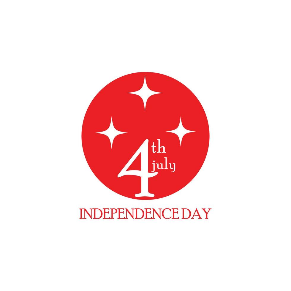 independence 4th of july vector