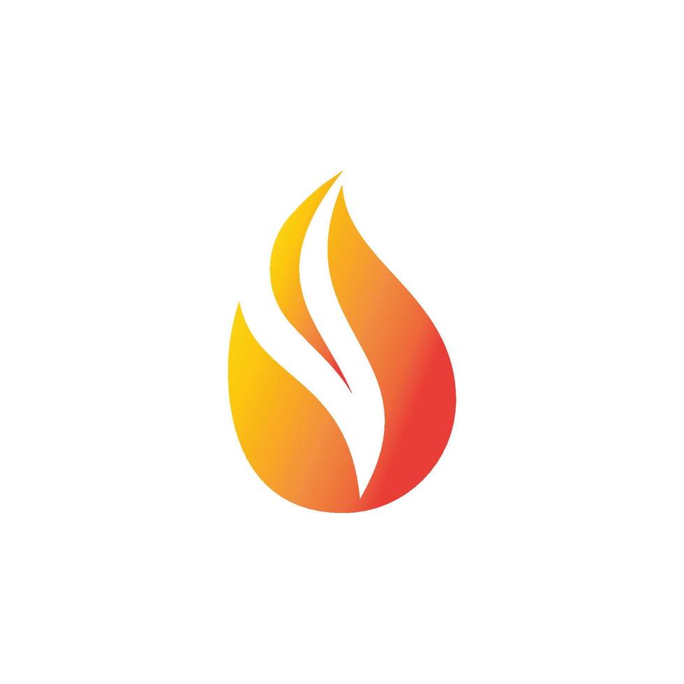 logo de llama de fuego vector