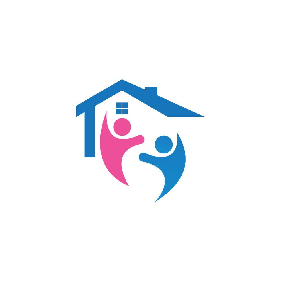 logotipo de la escuela en casa vector