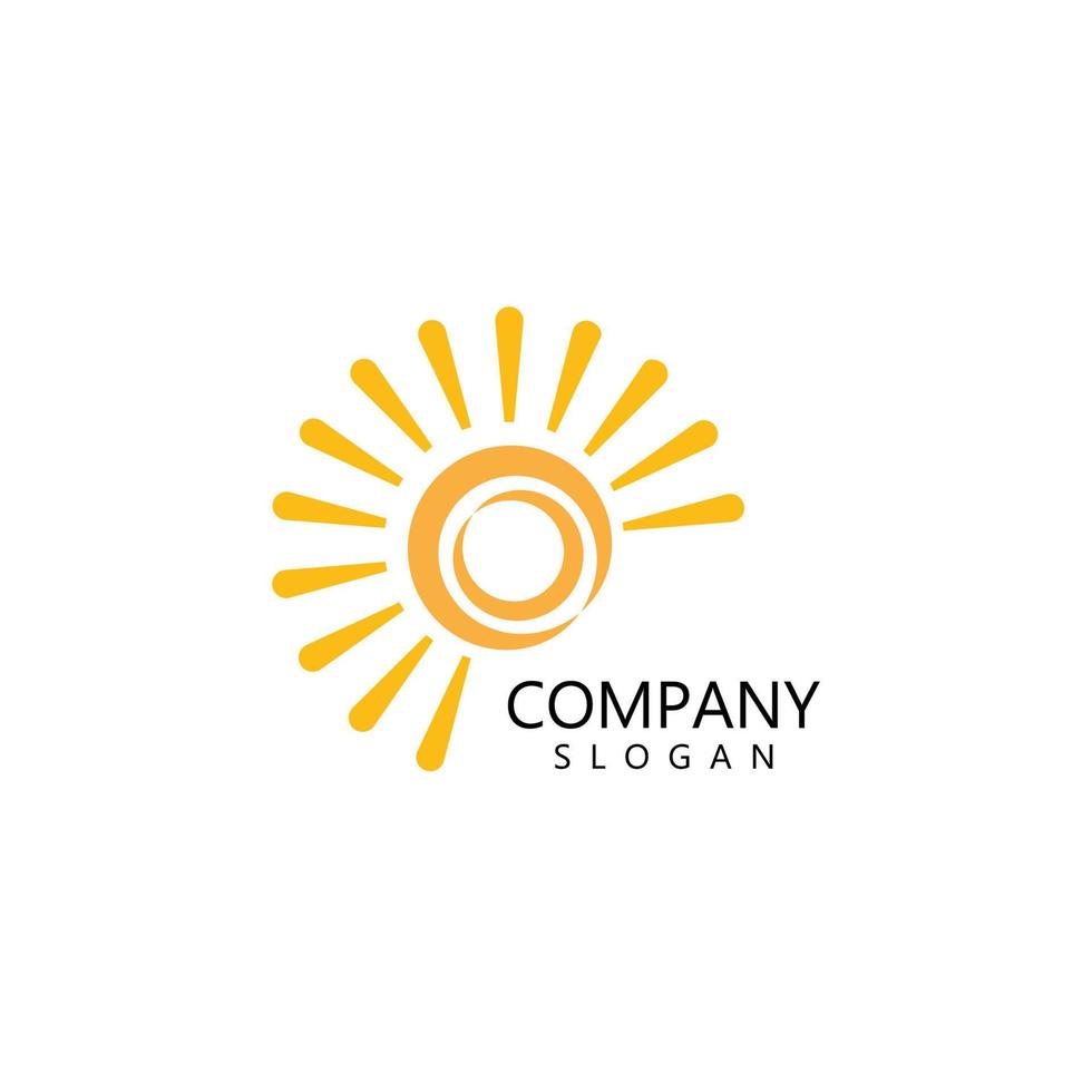 sun ilustration logo vector