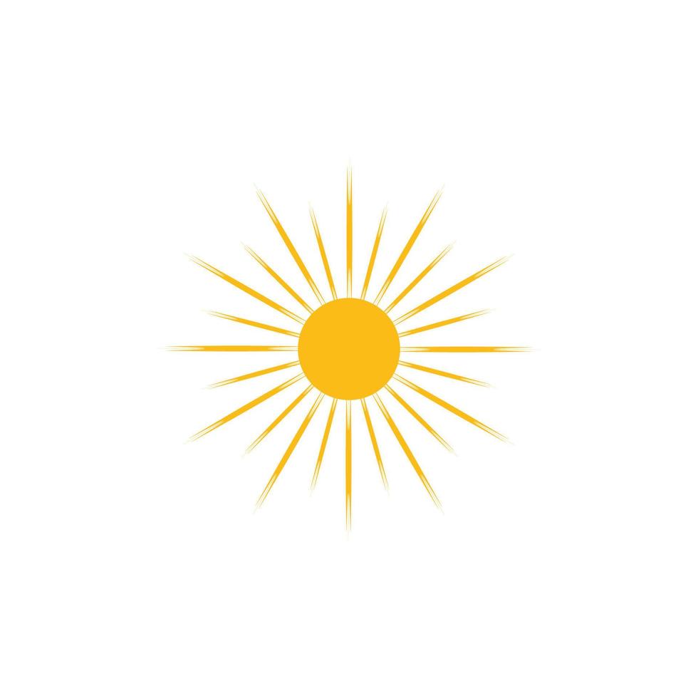 logotipo de ilustración de sol vector