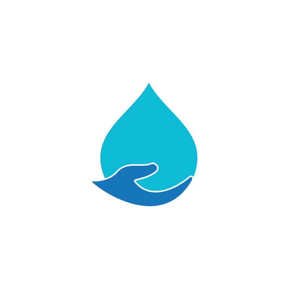 logotipo de gota de agua vector