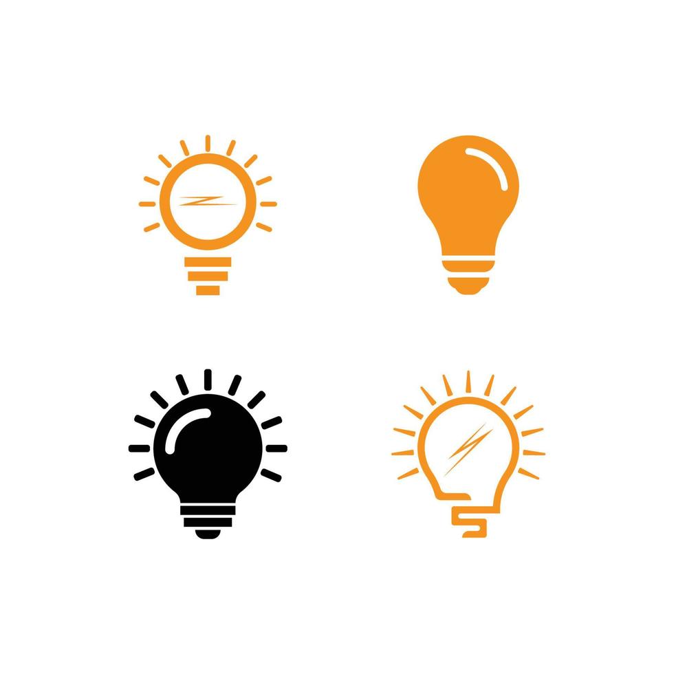 Bulb icon vector