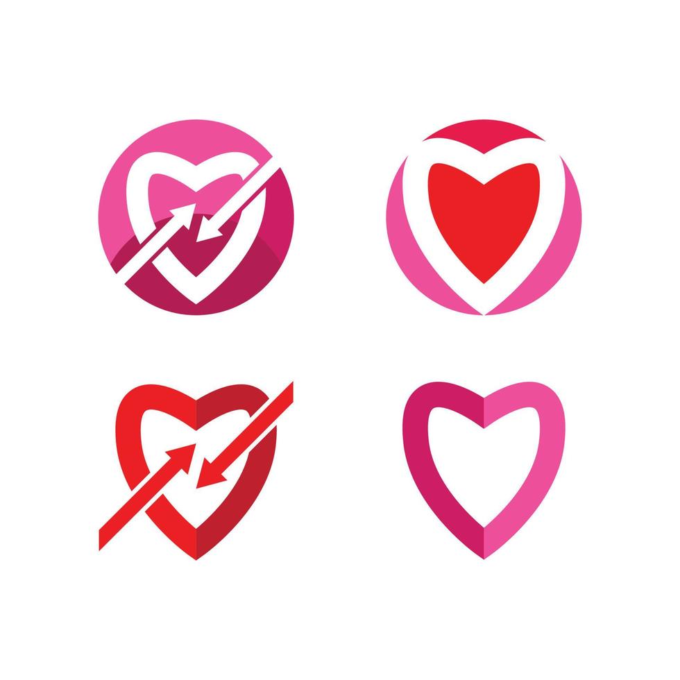 vector de plantilla de logotipo de corazón