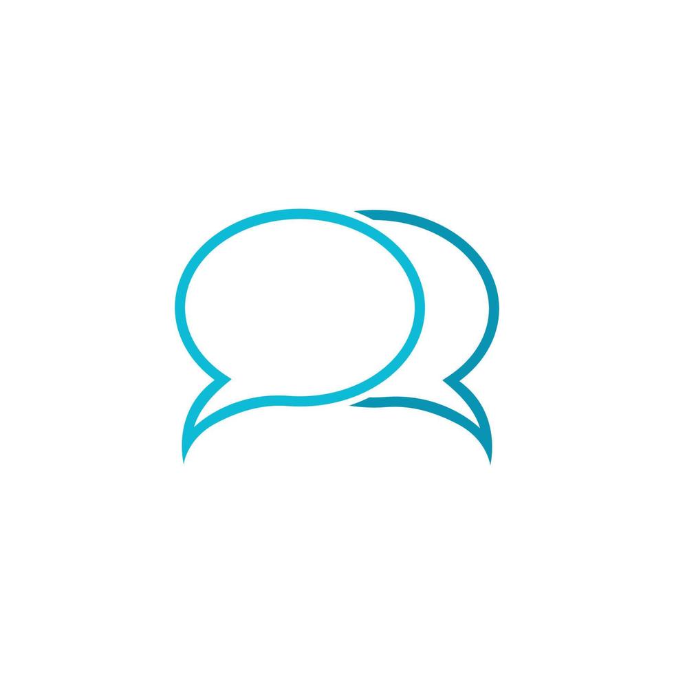 Speech bubble icon Logo vector