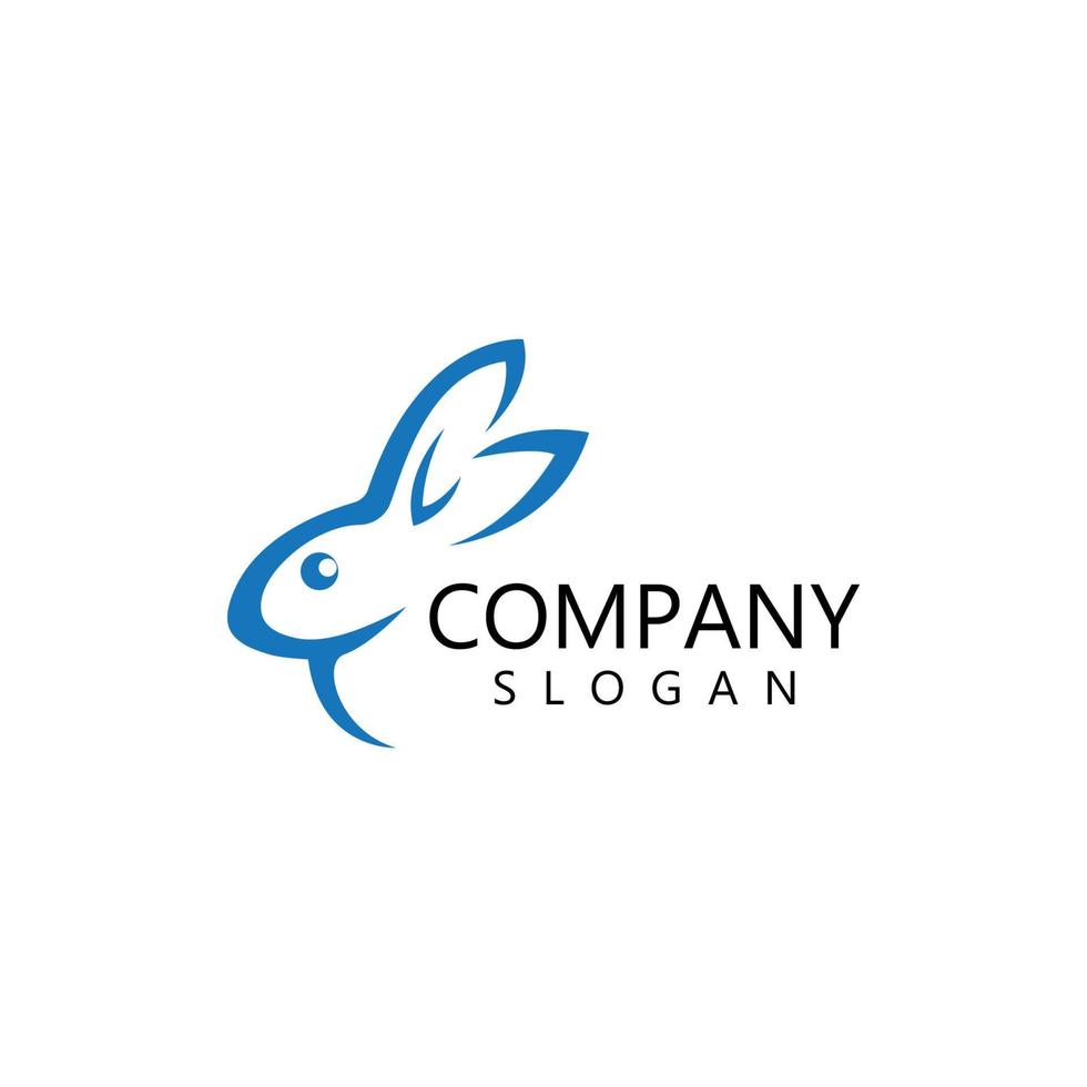 rabbit logo vector