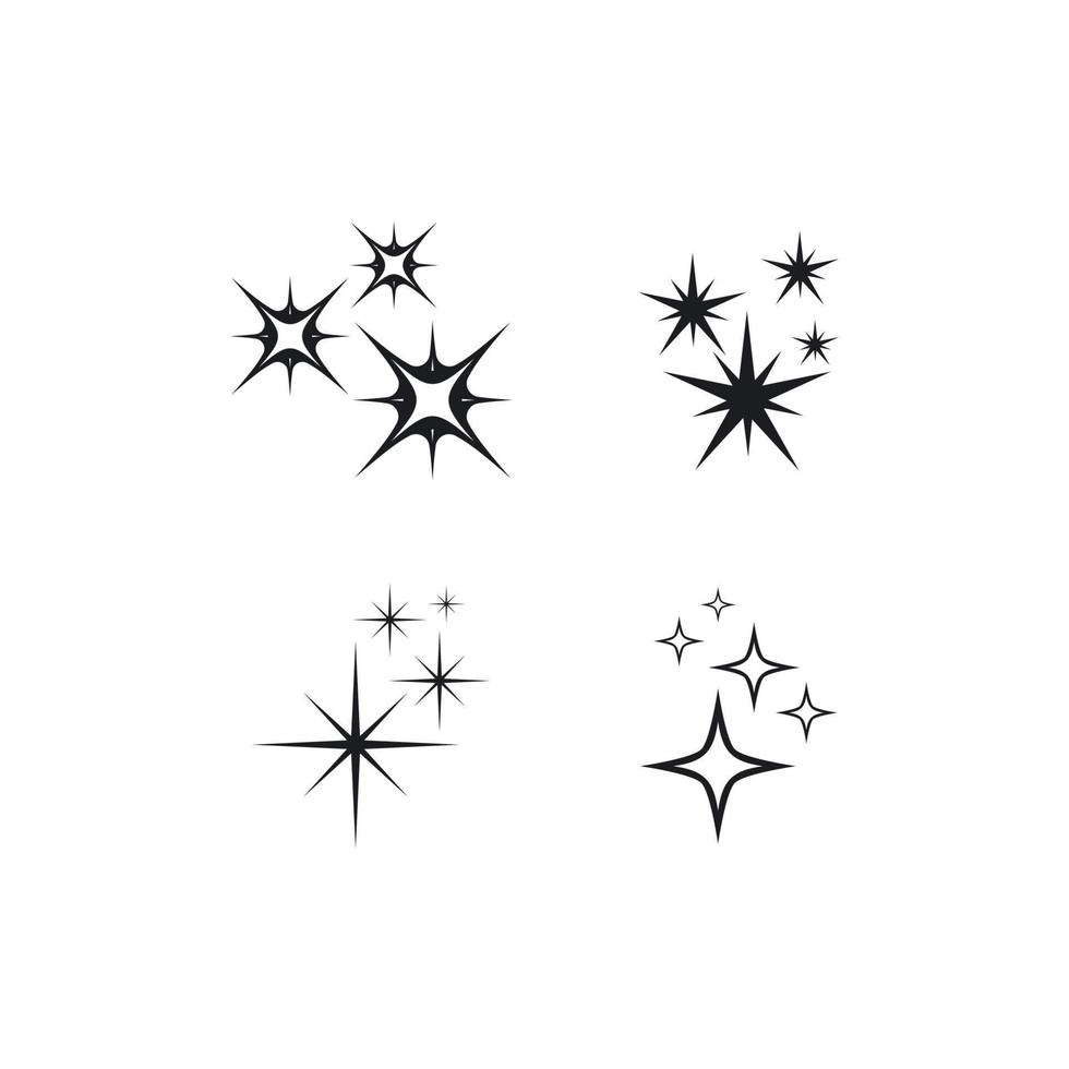 sparkling icon template vector