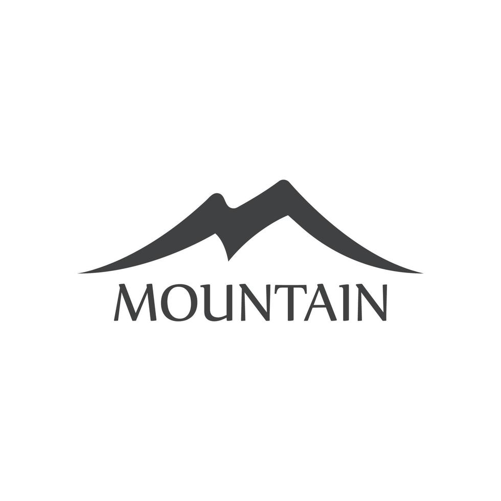 logotipo de icono de montaña vector