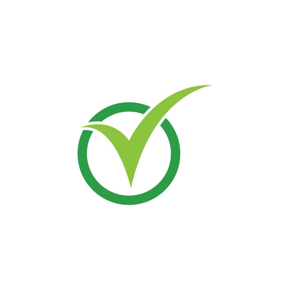 Check mark V Letter Logo vector