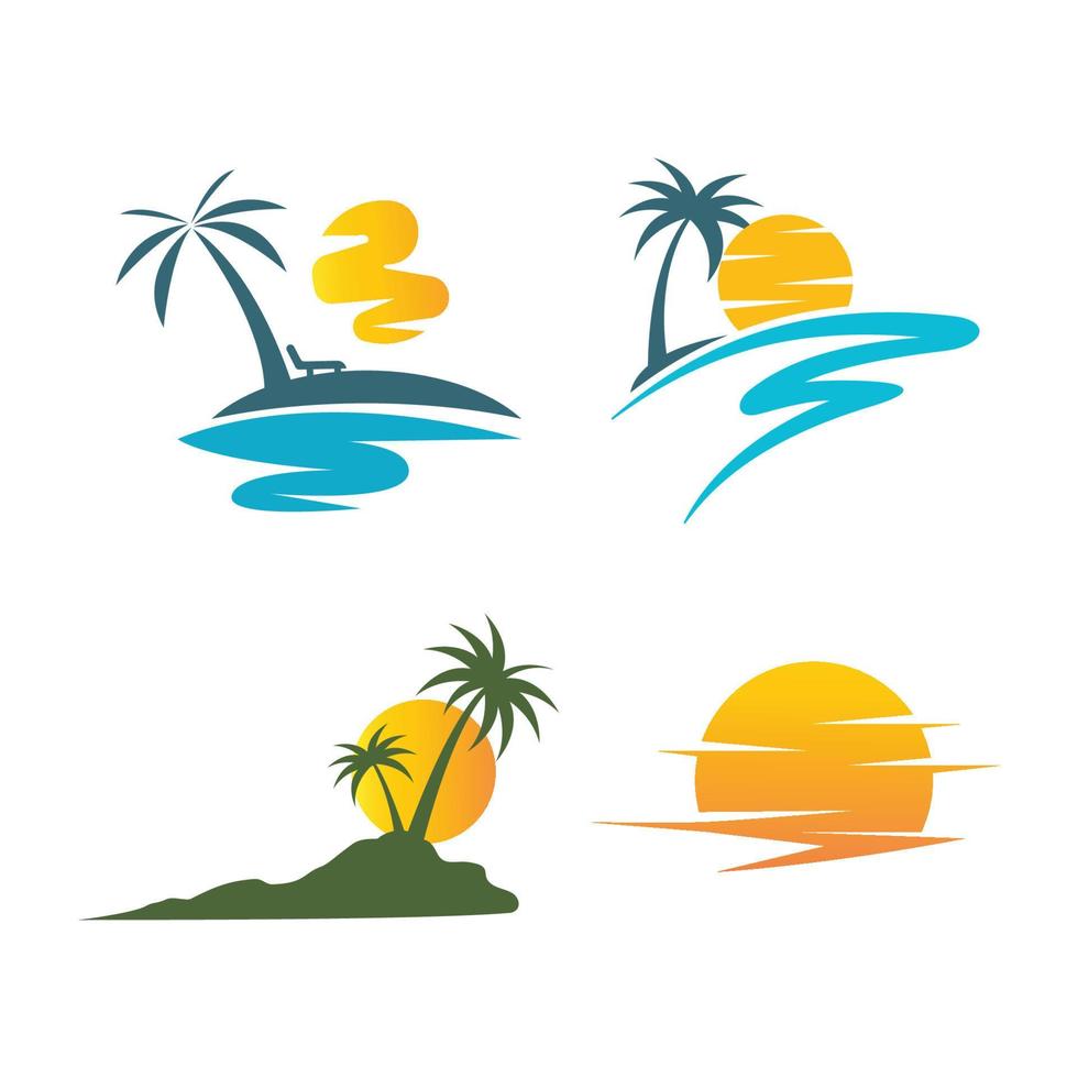 sun illustration logo vector