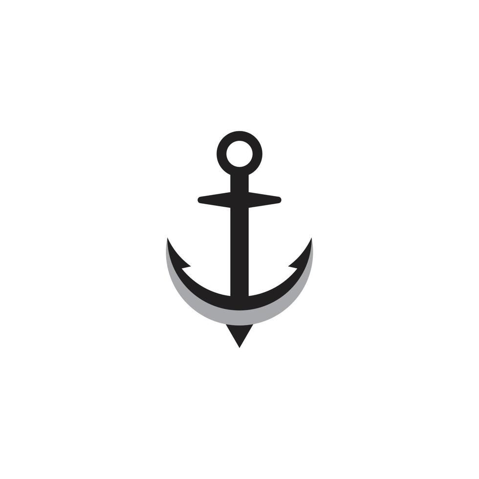 Anchor icon Logo vector