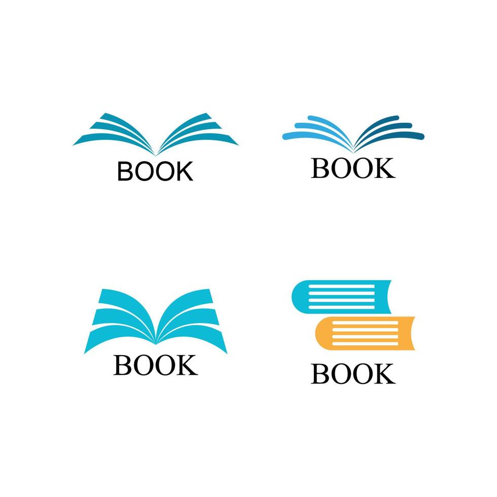 plantilla de logotipo de libro vector