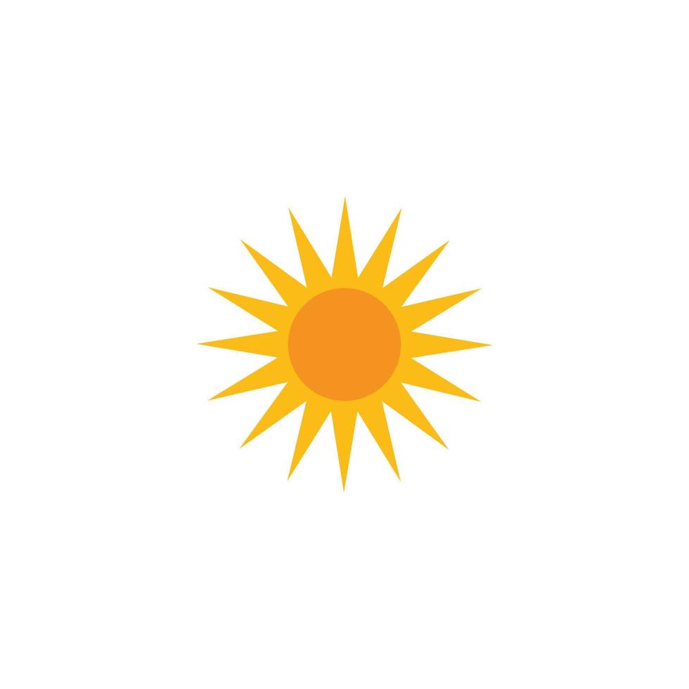 logotipo de ilustración de sol vector