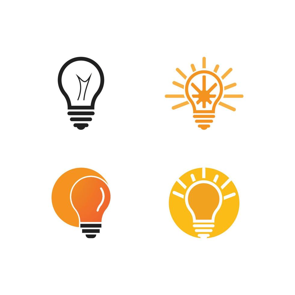 Bulb logo vector
