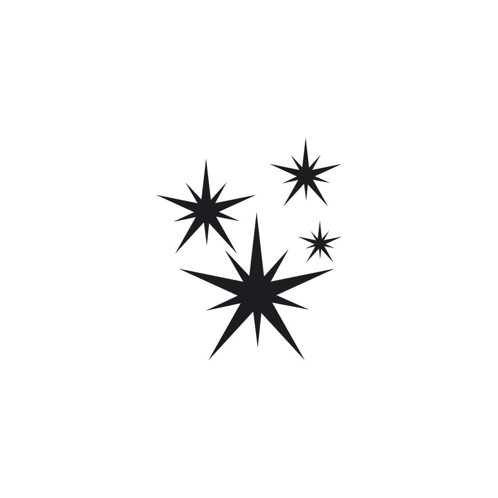 sparkling icon template vector