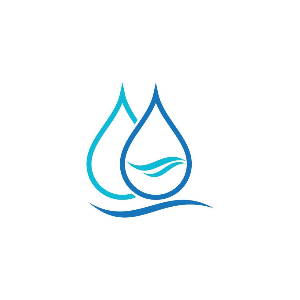 logotipo de gota de agua vector