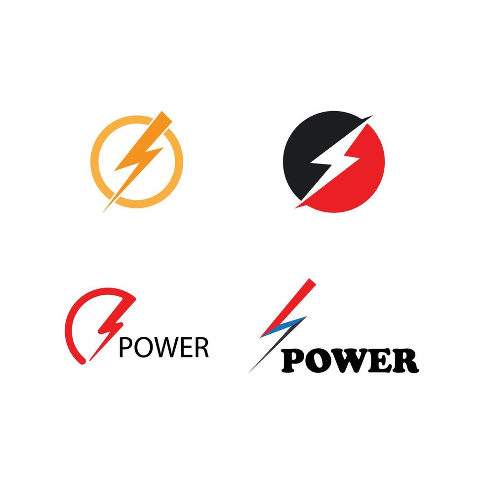 Lightning Logo Template vector