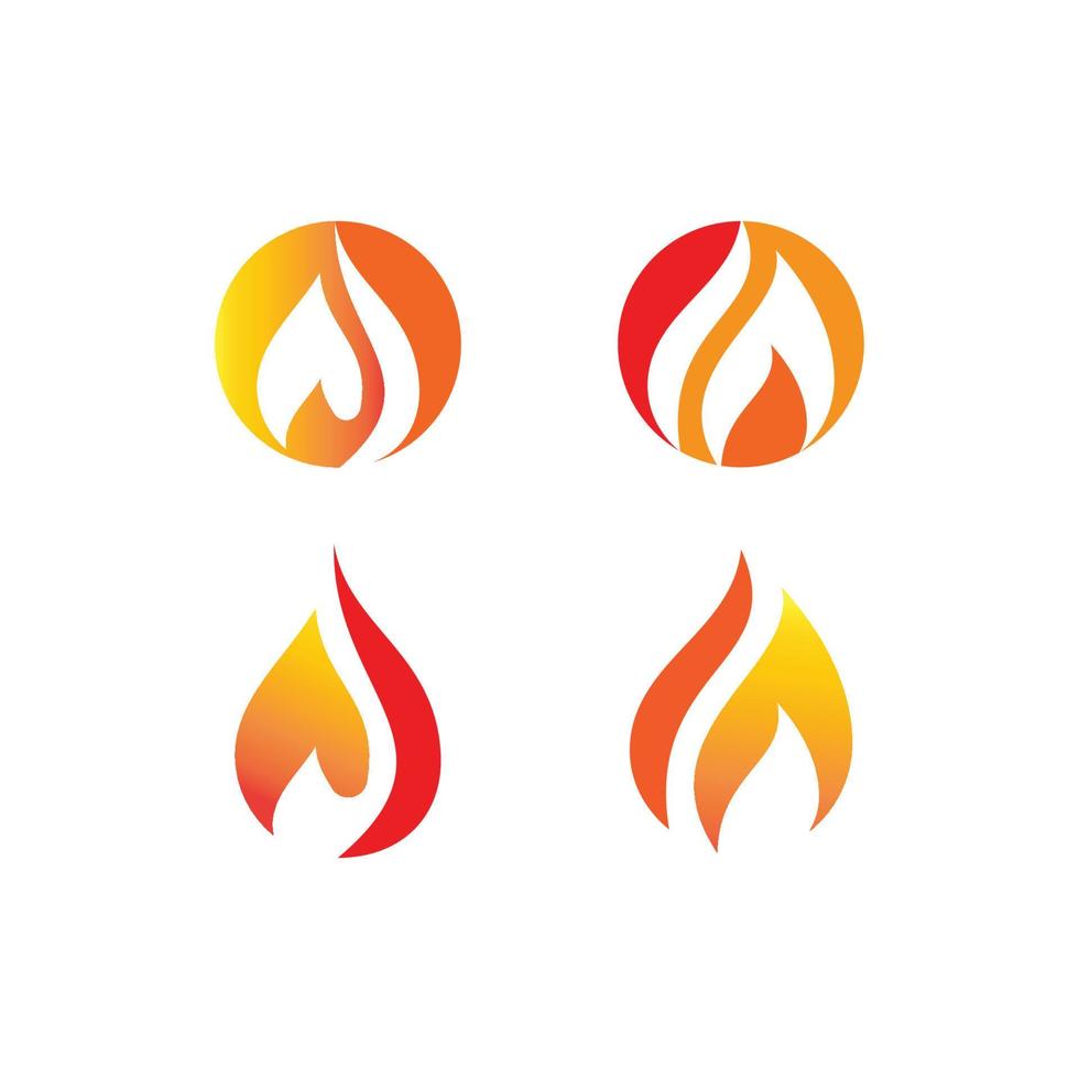 logo de llama de fuego vector