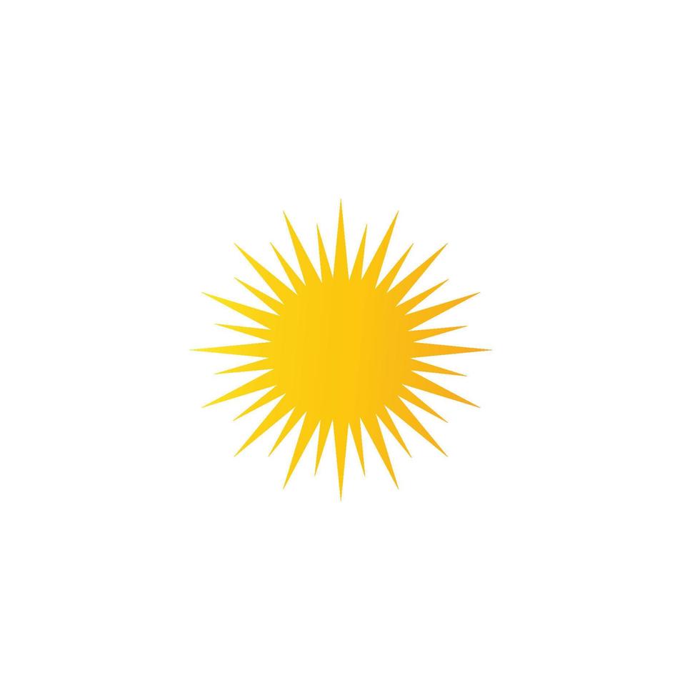 logotipo de ilustración de sol vector