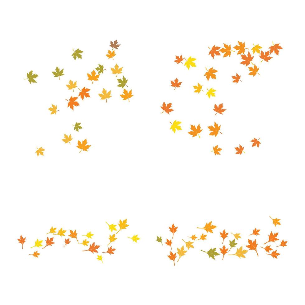 fondo de hoja de otoño vector