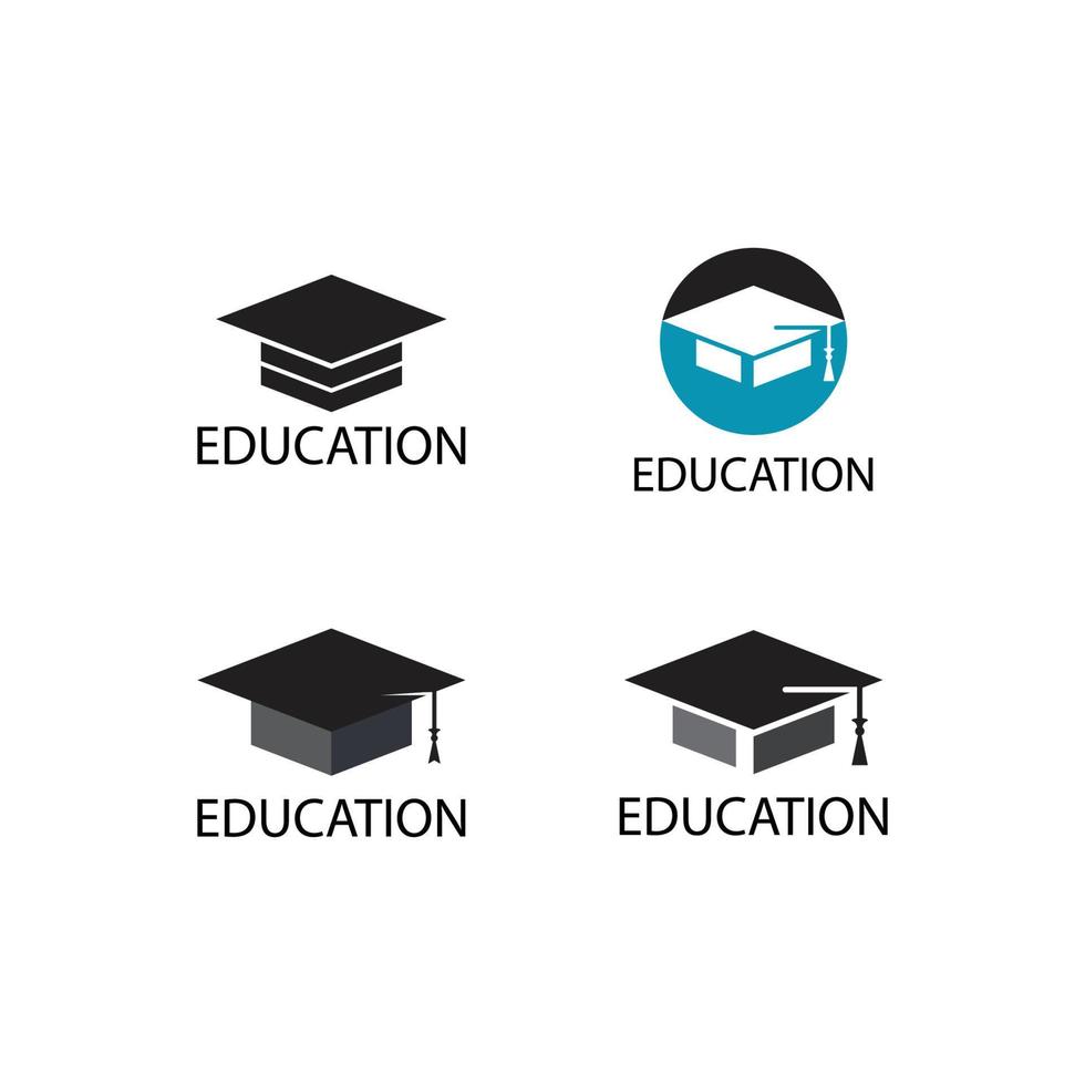 toga cap logo vector
