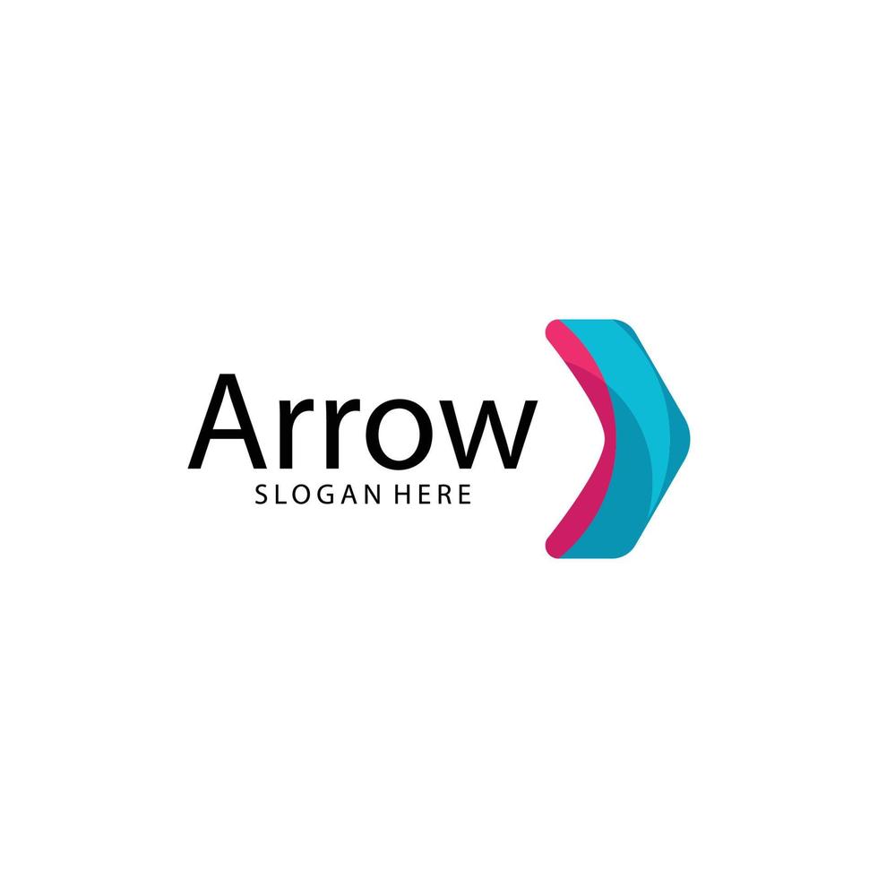 Arrow ilustration logo vector