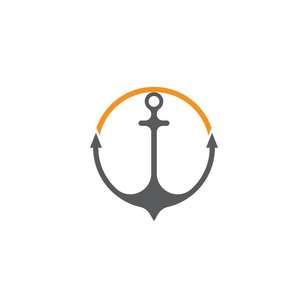 Anchor icon Logo vector