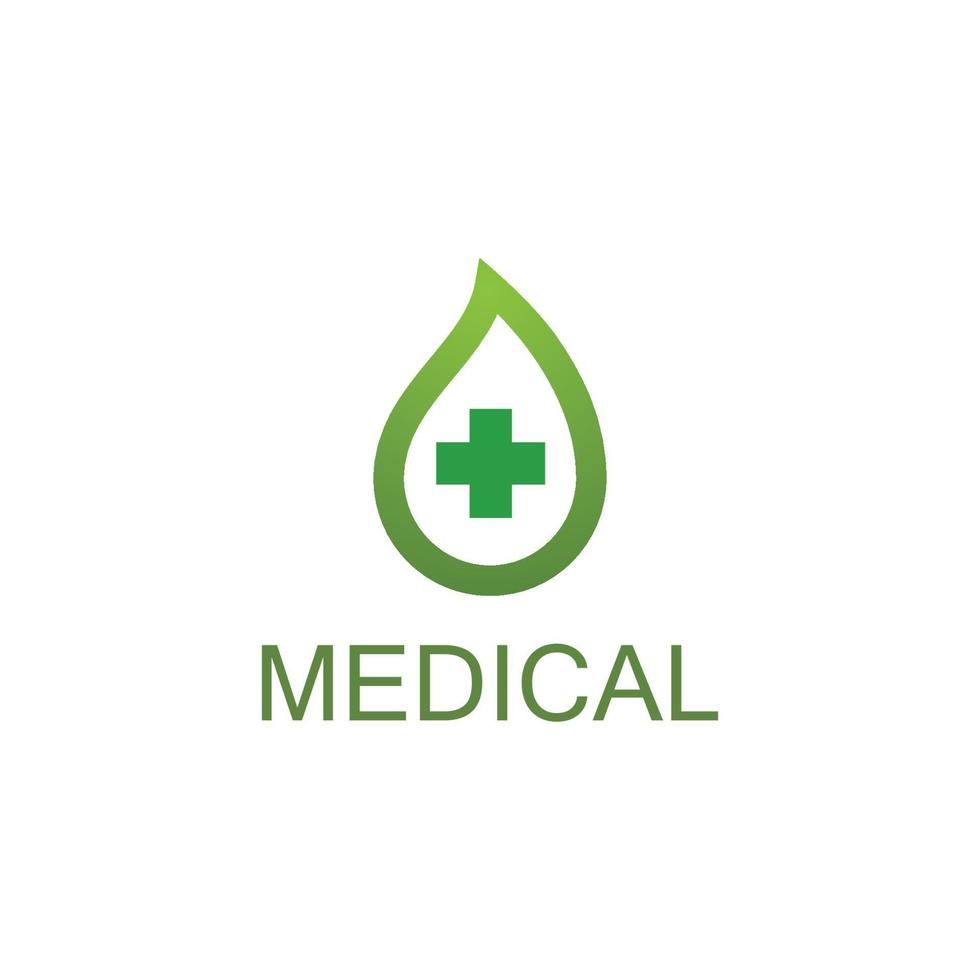 logo medico de salud vector