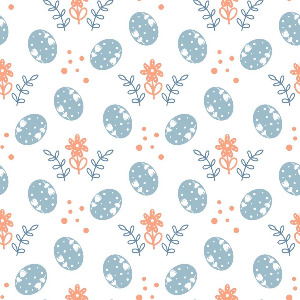 Spring Easter seamless pattern vector