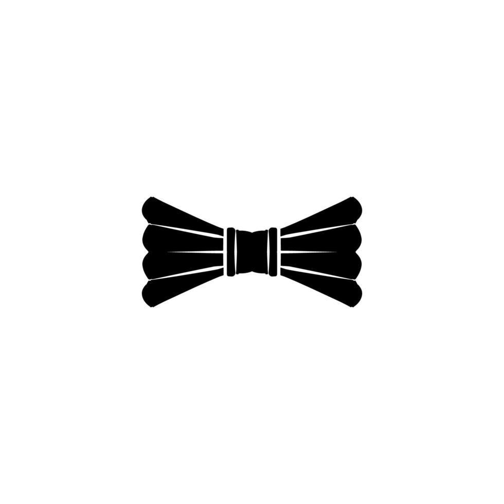 Bow tie icon. Simple style man fashion poster background symbol. Bow tie text frame. Bow tie logo design element. Bow tie t-shirt printing. Vector for sticker.