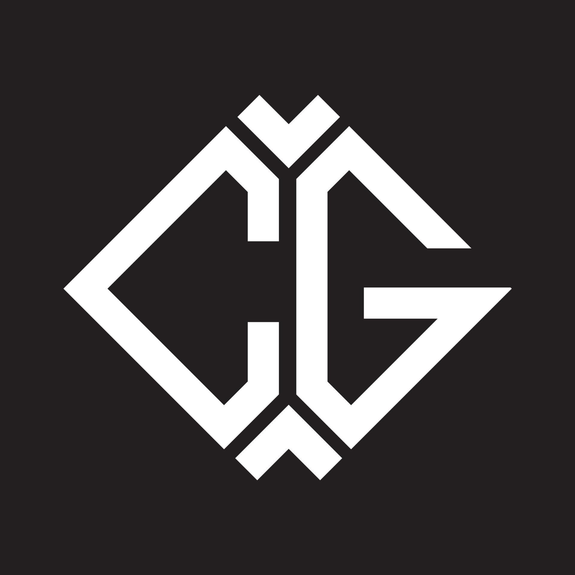 CG letter logo design.CG creative initial CG letter logo design . CG