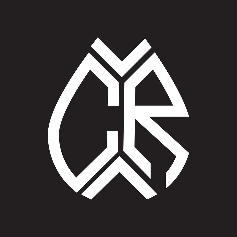 CR letter logo design.CR creative initial CR letter logo design . CR creative initials letter logo concept. vector