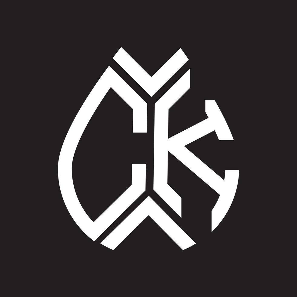 CK letter logo design.CK creative initial CK letter logo design . CK creative initials letter logo concept. vector