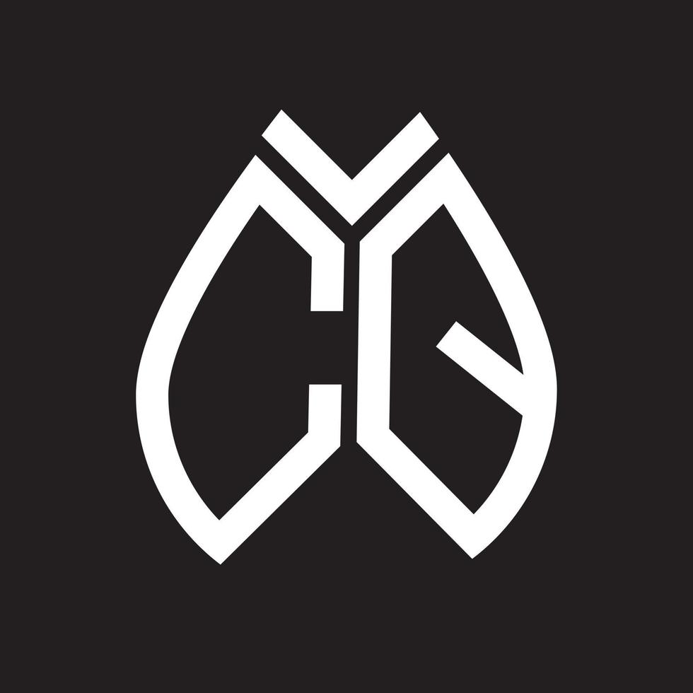 CQ letter logo design.CQ creative initial CQ letter logo design . CQ creative initials letter logo concept. vector